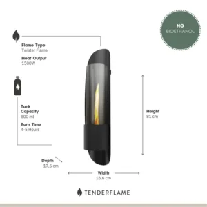 Tenderflame Cycloflame Wall Gold