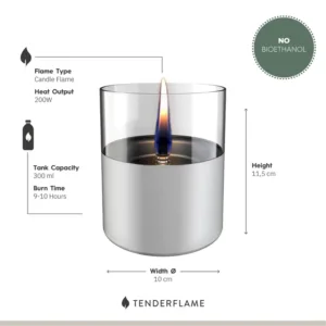 Tenderflame Комплект Lilly 10 Black + 0.5L Tenderfuel