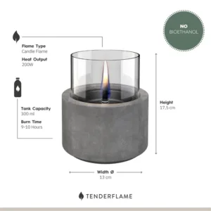 Tenderflame Lotus 12 Concrete