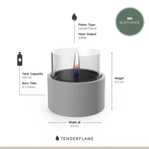 Tenderflame Комплект 2 бр. Breeze 10 Grey