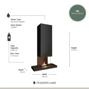 Tenderflame Riff 180 White Wall
