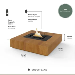 Tenderflame Holly Black Oak