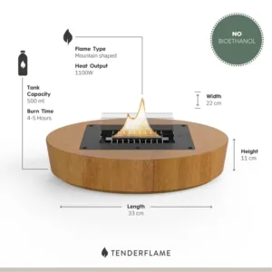 Tenderflame Carnation Black Oak